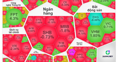VN-Index có phiên giao dịch kỳ lạ bậc nhất: Đỏ sâu rồi bật tăng dựng đứng cuối giờ