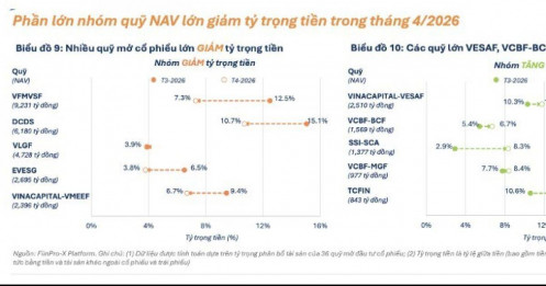 Dòng tiền lớn trở lại: Các quỹ cổ phiếu đồng loạt tăng giải ngân