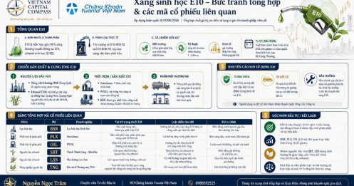 Xăng sinh học E10 – câu chuyện năng lượng xanh và nhóm cổ phiếu liên quan