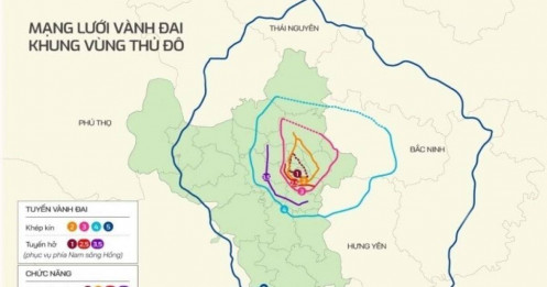 Hà Nội đề xuất vành đai 5 rộng 8 làn xe cao tốc
