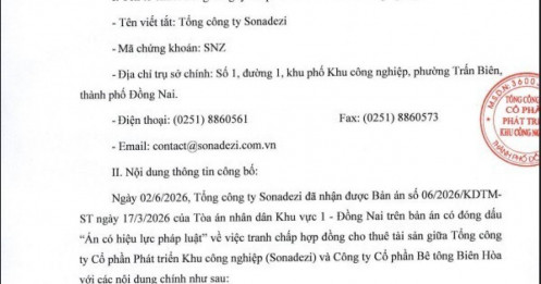 Sonadezi có động thái mới sau khi Trưởng Ban kiểm soát bị bắt