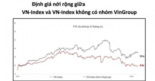 Cổ phiếu Vingroup đang chi phối mạnh VN-Index?