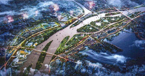 Hai ngân hàng cấp vốn cho dự án Trục đại lộ sông Hồng