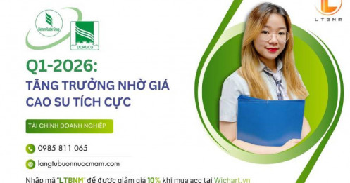DPR Q1-2026: Tăng trưởng nhờ giá cao su tích cực