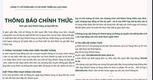 Ồn ào chưa hạ nhiệt: RAVI lên tiếng về nghi vấn “bẫy” khách hàng bằng hợp đồng kỳ nghỉ