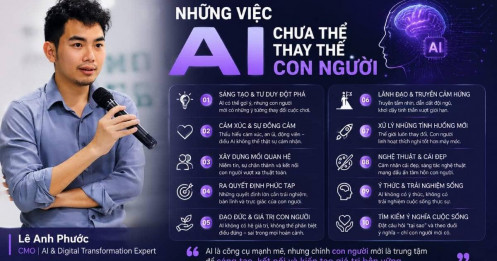 Những việc AI chưa thể thay thế con người