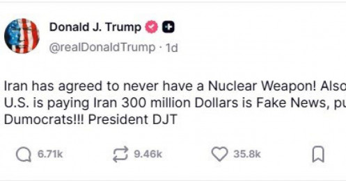 Tin đồn Mỹ “rót” 300 tỷ USD vào Iran gây chấn động, ông Trump phản ứng ra sao?