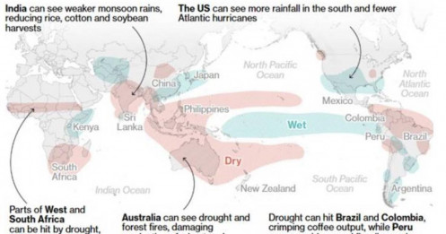 Rủi ro El Niño - áp lực lớn trên thị trường nguyên liệu công nghiệp!