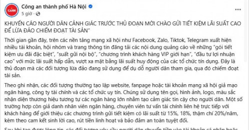 Lãi suất gửi tiết kiệm 20%/năm đang gây xôn xao, thực hư ra sao?