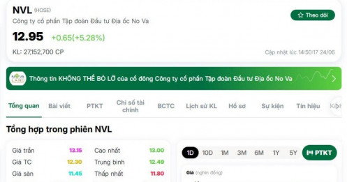 NVL bất ngờ bứt phá: Có dấu hiệu dòng tiền lớn đang quay trở lại?