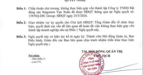 Động thái gây chú ý: DIC Corp bất ngờ rút lui khỏi dự án 4.300 tỷ đồng