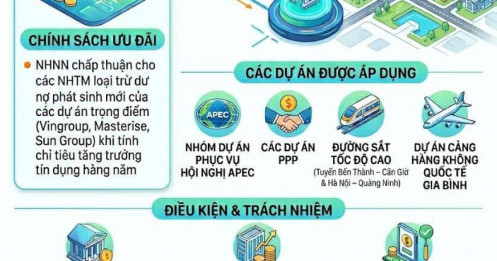 NHNN đồng ý loại trừ dư nợ 18 dự án của Vingroup, Sungroup và Masterise khỏi cách tính 'room' tín dụng