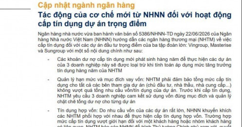 VNDirect gọi tên loạt ngân hàng hưởng lợi từ các siêu dự án của Vingroup, Sun Group, Masterise