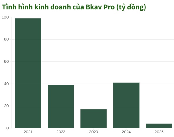 Lợi nhuận bốc hơi 90% và bóng ma nợ nần bủa vây Bkav Pro