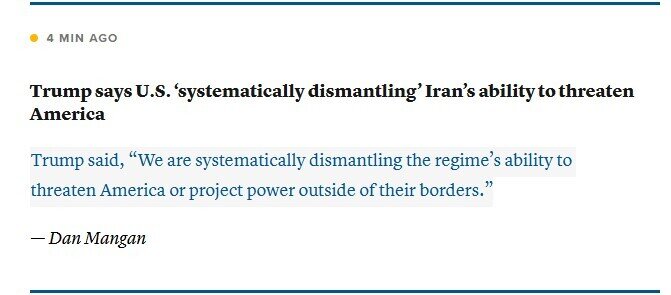 TT Trump: Mỹ tấn công Iran không phải vì dầu mỏ