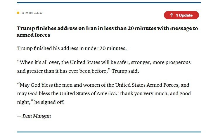 TT Trump khẳng định chiến tranh sắp kết thúc, cam kết sẽ giáng những đòn “cực kỳ mạnh” trong những tuần tới