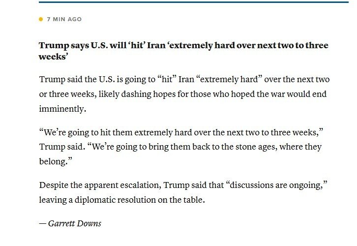 Giá dầu bật tăng sau phát biểu của ông Trump về chiến sự Iran