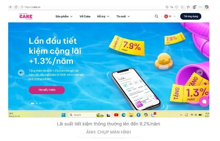 Lãi suất tiết kiệm tăng sốc, chạm mốc 9,2%