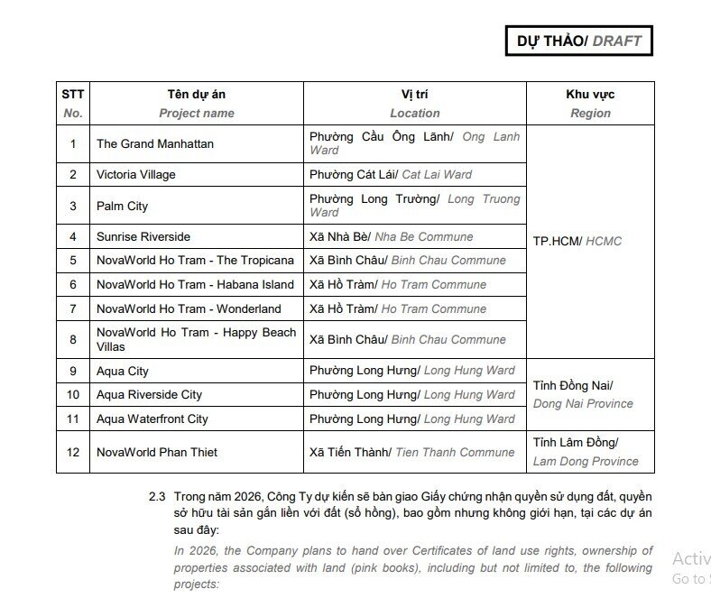 Novaland sắp phát hành riêng lẻ 800 triệu cổ phiếu