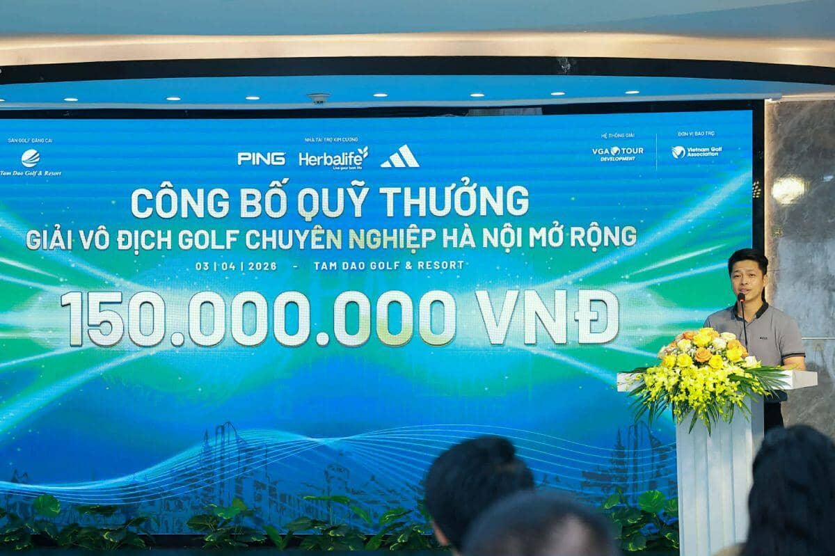 Hơn 500 vận động viên chính thức tham gia tranh tài tại Giải Vô địch Golf Hà Nội Mở rộng 2026