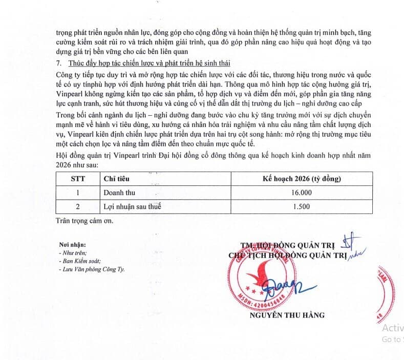 Vinpearl (VPL) đặt mục tiêu doanh thu cao nhất lịch sử