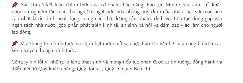 Sau cú sốc lãnh đạo bị khởi tố, Bảo Tín Minh Châu nói gì?