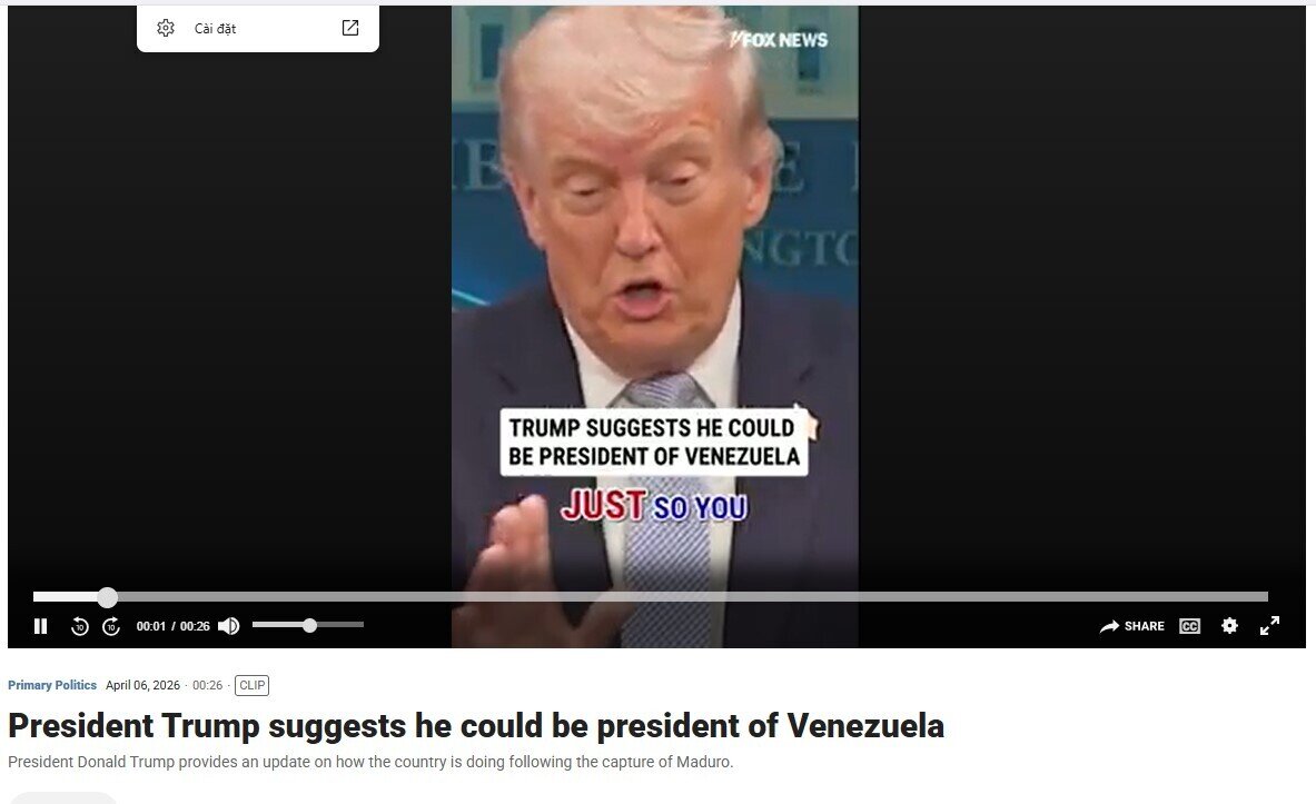 Ông Trump sẽ sang Venezuela tranh cử sau khi rời Nhà Trắng