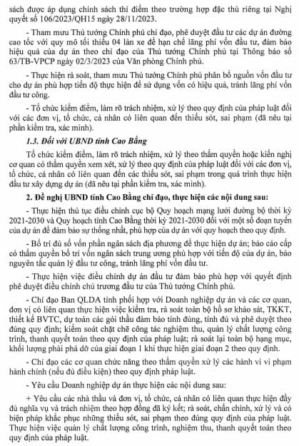 Thanh tra Chính phủ điểm tên loạt sai sót, kiến nghị xử lý Dự án cao tốc Đồng Đăng – Trà Lĩnh