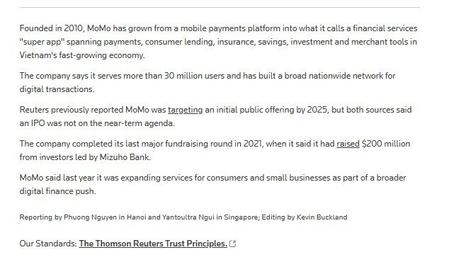 MoMo hoãn IPO, tìm kiếm NĐT mới với định giá trên 2 tỷ USD