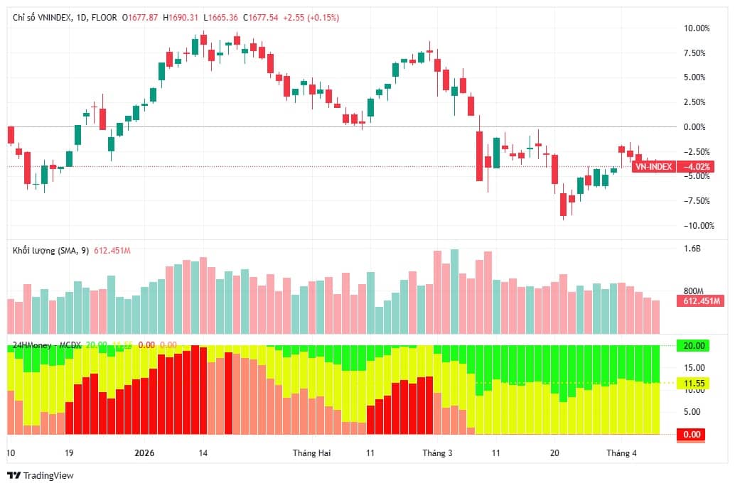 Định giá thấp hơn trung bình 5 năm, vì sao dòng tiền lớn vẫn “đứng ngoài” VN-Index?