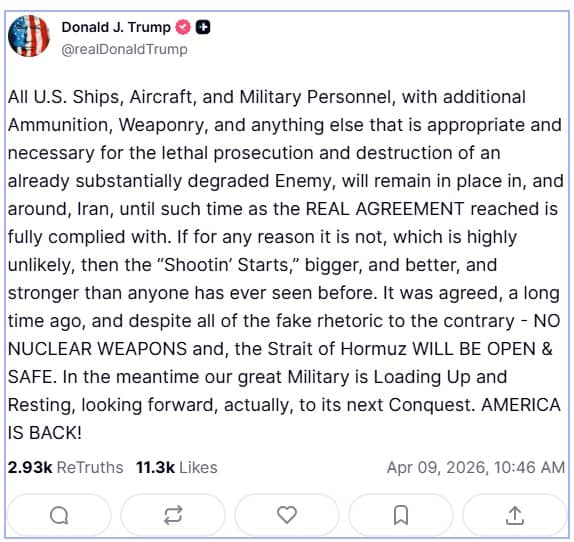 “Nạp đạn chờ giờ G”: Ông Trump dọa tung đòn chưa từng có nếu Iran không mở eo Hormuz