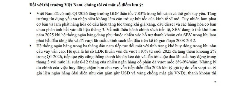 SGI Capital: Tiền mặt sẽ dần lên ngôi, NĐT rút lui chờ “bão” qua đi