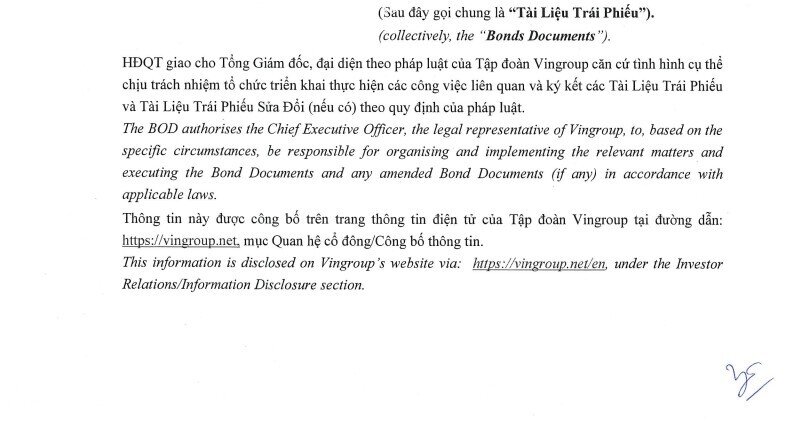 Vingroup sắp phát hành 350 triệu USD trái phiếu 'ba không', có quyền chọn nhận cổ phiếu VPL