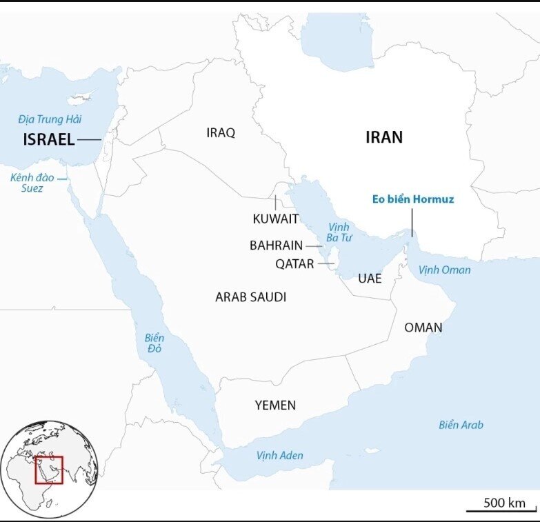 Tàu dầu liên quan Iran đi qua eo biển Hormuz bất chấp Mỹ áp phong tỏa