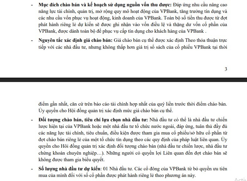 VPBank tham vọng vốn điều lệ trên 100.000 tỷ đồng, lớn nhất hệ thống ngân hàng