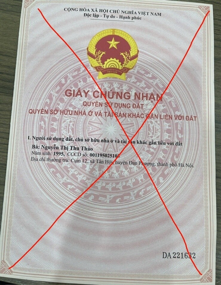 Hà Nội xuất hiện sổ đỏ giả với thủ đoạn vô cùng tinh vi