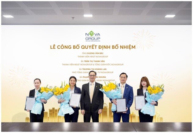 ‏NovaGroup kiện toàn bộ máy lãnh đạp cấp cao