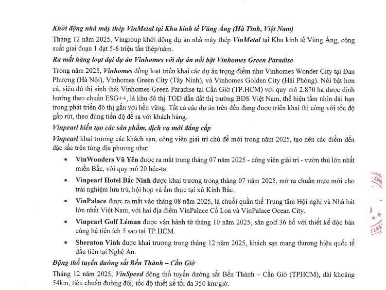 Không chỉ Vinhomes, Vingroup cũng điều chỉnh mục tiêu doanh thu lên gần nửa triệu tỷ đồng