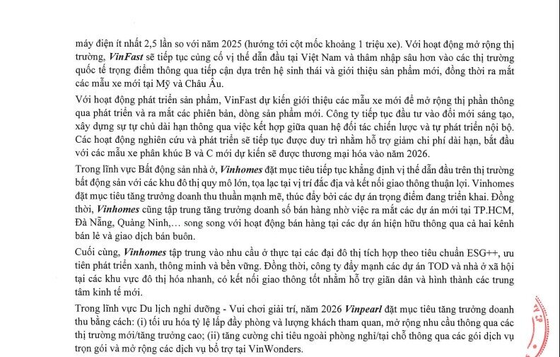 Không chỉ Vinhomes, Vingroup cũng điều chỉnh mục tiêu doanh thu lên gần nửa triệu tỷ đồng