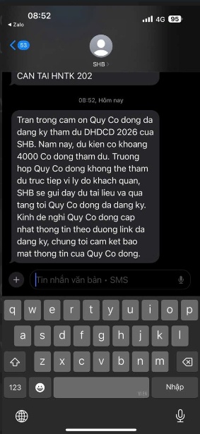 Đại hội cổ đông SHB nóng chưa từng thấy: 4.000 người đăng ký, không đi vẫn nhận tiền về tài khoản!