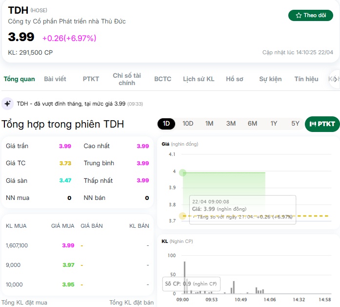 Cổ phiếu Thuduc House “trắng bên bán” sau cú gỡ trói lịch sử