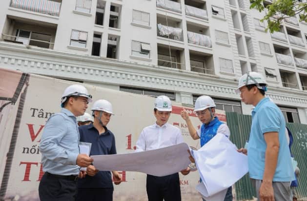 Ông Trịnh Văn Quyết bất ngờ xuất hiện tại công trường FLC
