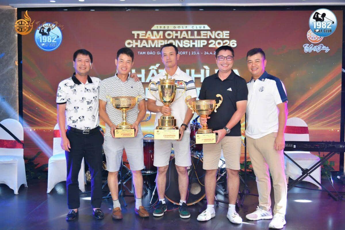 Quân khu Thanh Niên vô địch giải đồng đội CLB Golf 1982 lần thứ 3 năm 2026