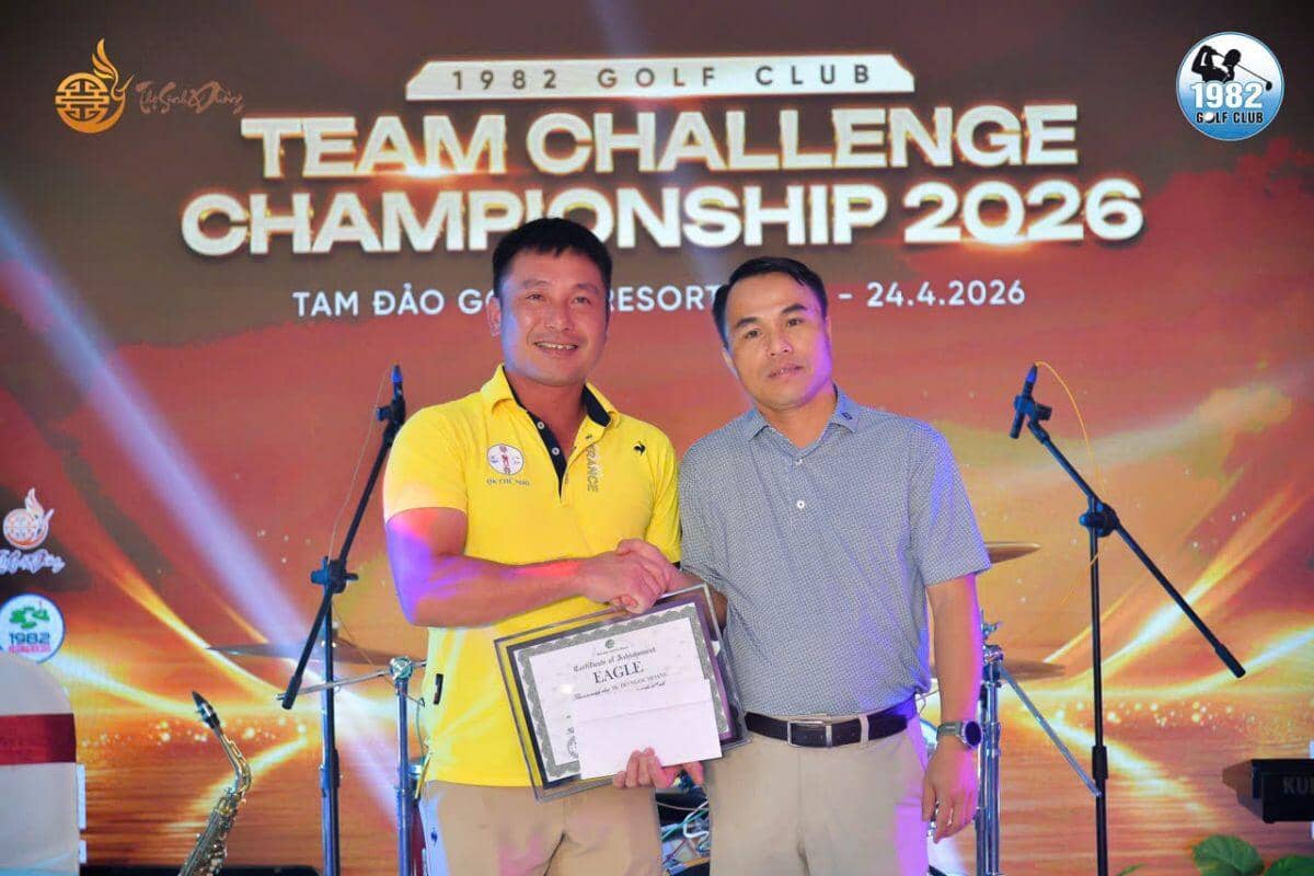 Quân khu Thanh Niên vô địch giải đồng đội CLB Golf 1982 lần thứ 3 năm 2026