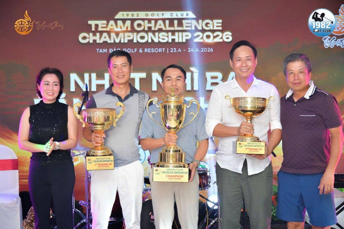 Quân khu Thanh Niên vô địch giải đồng đội CLB Golf 1982 lần thứ 3 năm 2026