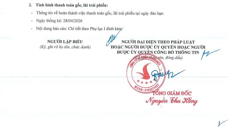 Vinhomes (VHM) tất toán lô trái phiếu 2.000 tỷ đồng