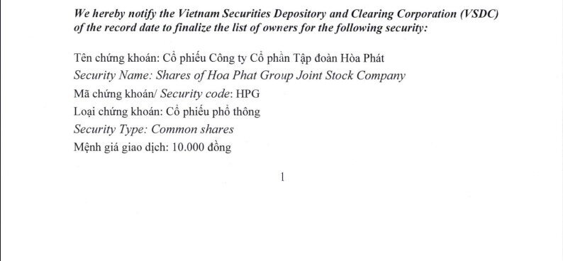 Cực vui: Hơn 3.800 tỷ đồng sắp "chảy về túi" 300.000 cổ đông HPG