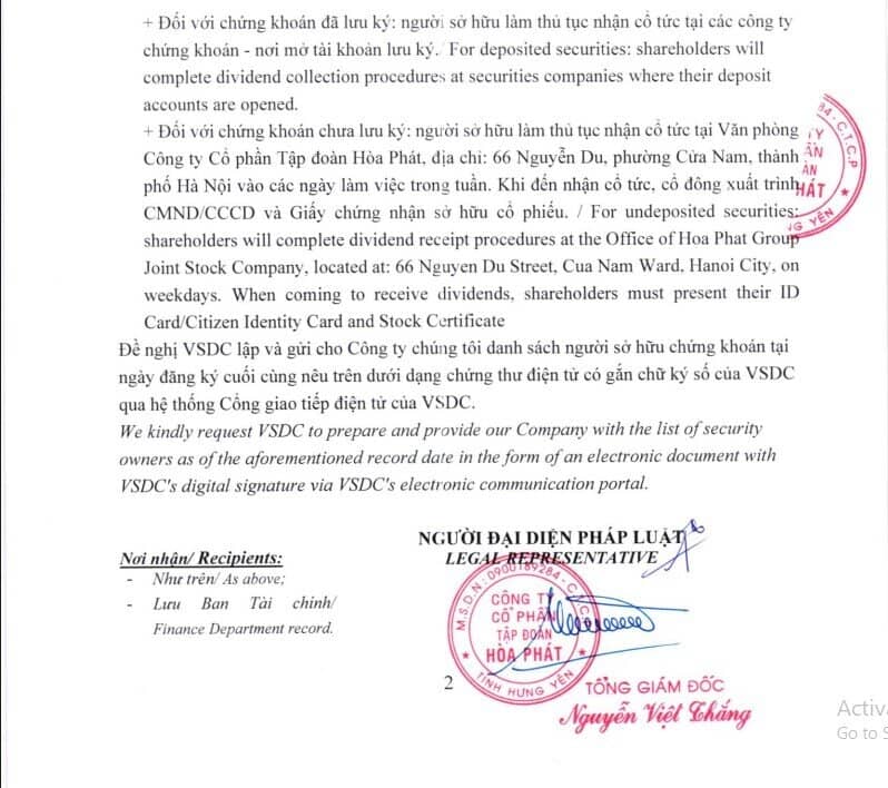 Cực vui: Hơn 3.800 tỷ đồng sắp "chảy về túi" 300.000 cổ đông HPG