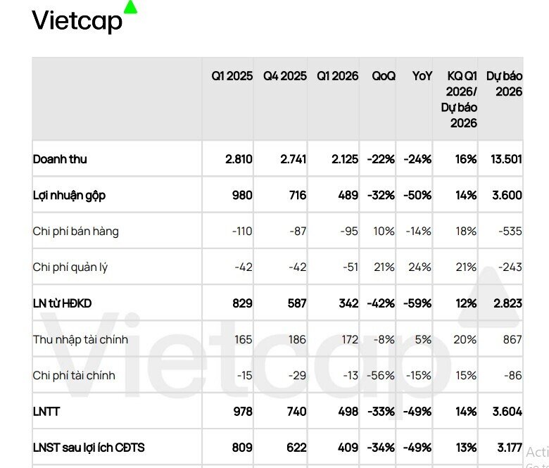 Vietcap: Cổ phiếu DGC có thể bị đưa vào diện kiểm soát và hạn chế giao dịch