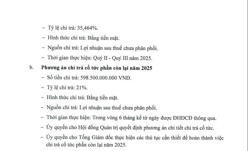 Nông nghiệp Hòa Phát sắp trả cổ tức tiền mặt lớn